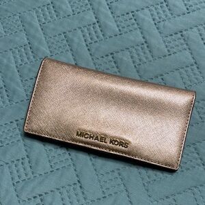 Michael Kors Metallic Gold Clutch